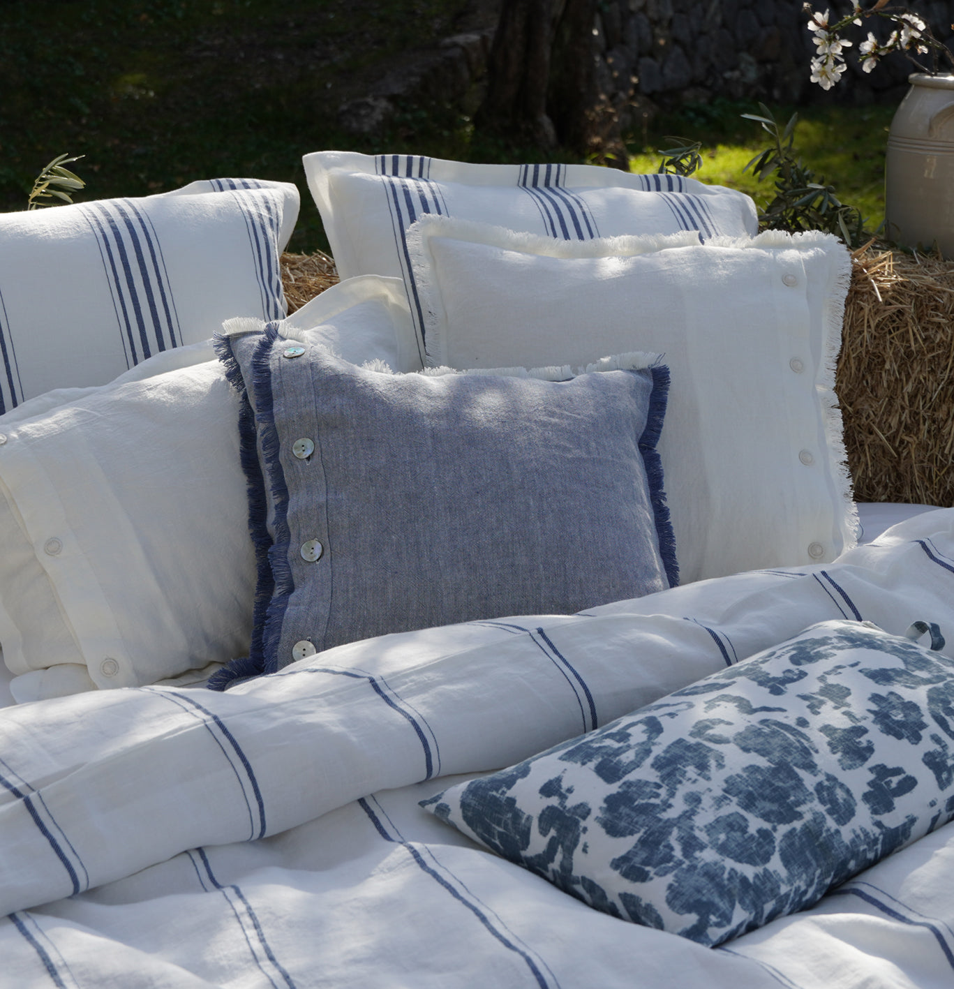 Duvet Covers & Pillows in Blue