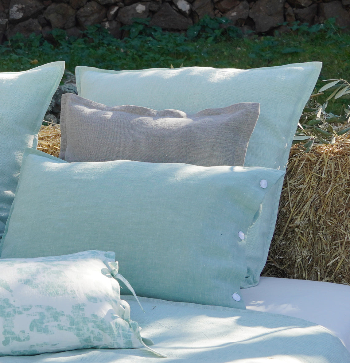 Duvet Covers & Pillow in Mint