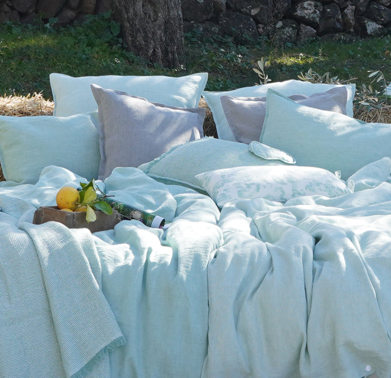 Duvet Covers & Pillow in Mint