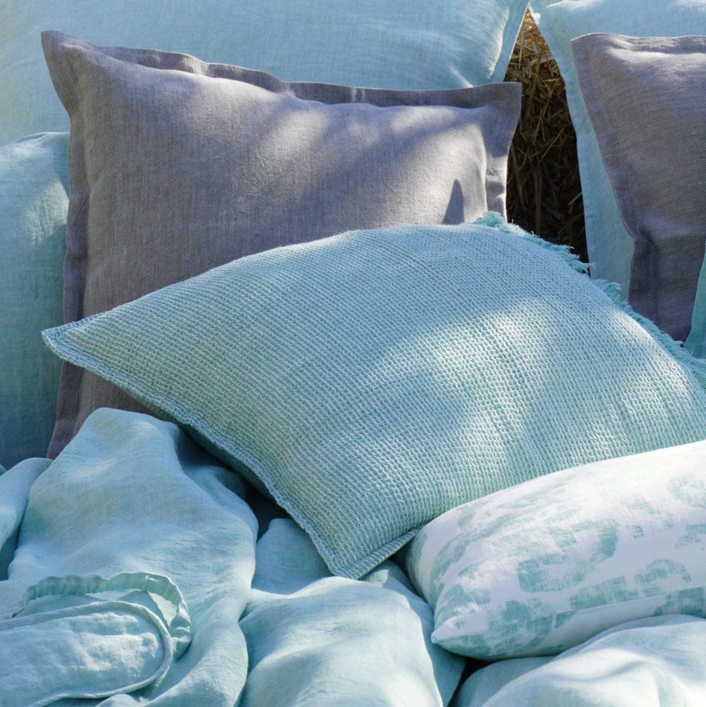 Duvet Covers & Pillow in Mint