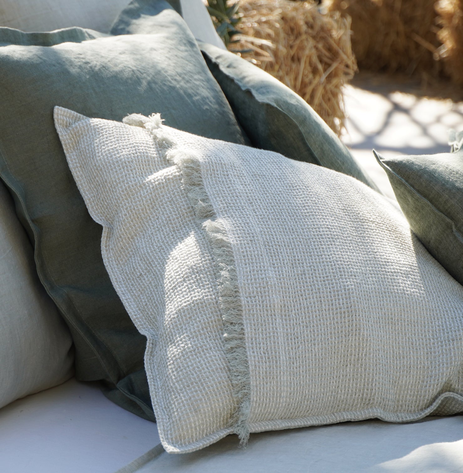 Duvet Covers & Pillows in Sage