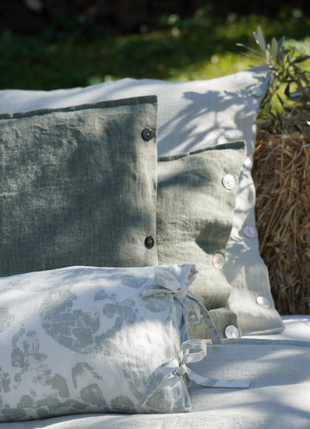 Duvet Covers & Pillows in Sage