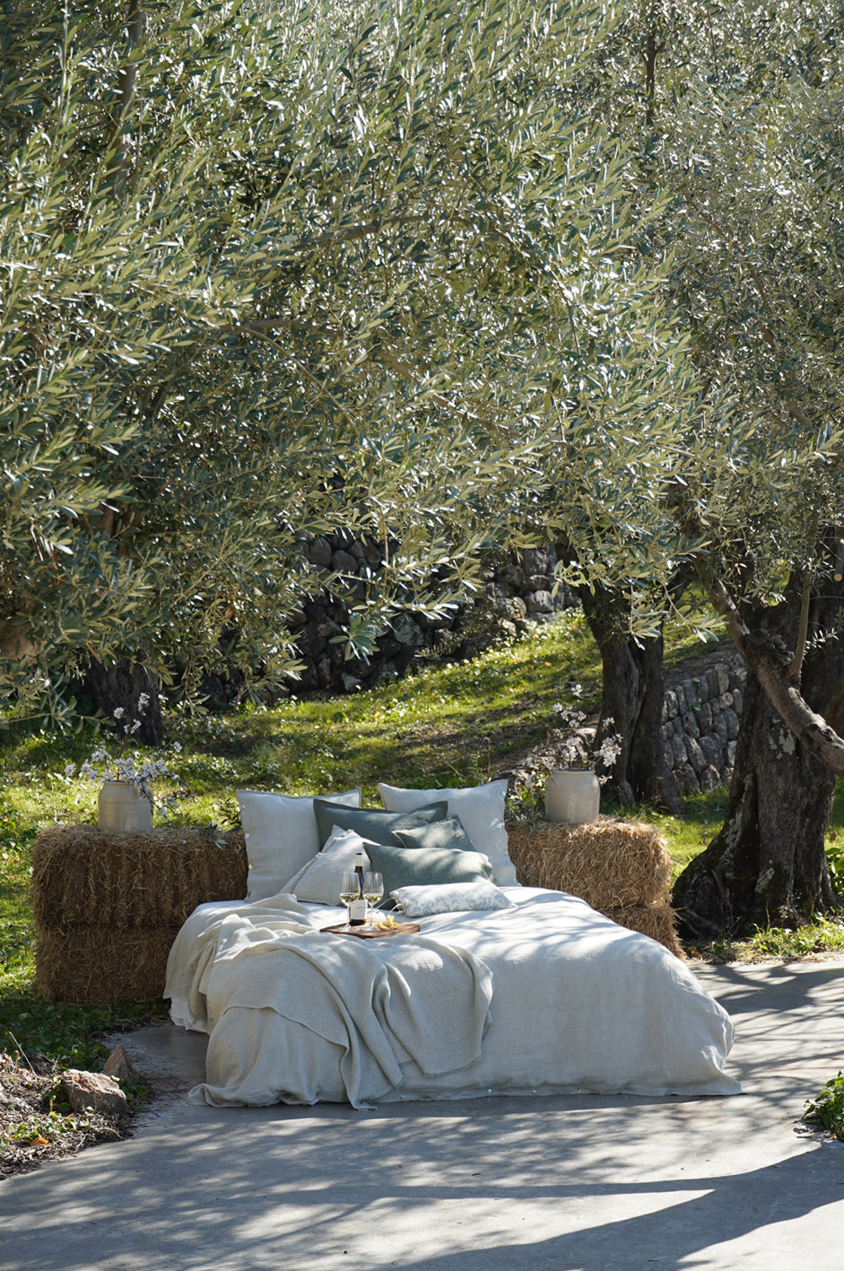 Duvet Covers & Pillows in Sage