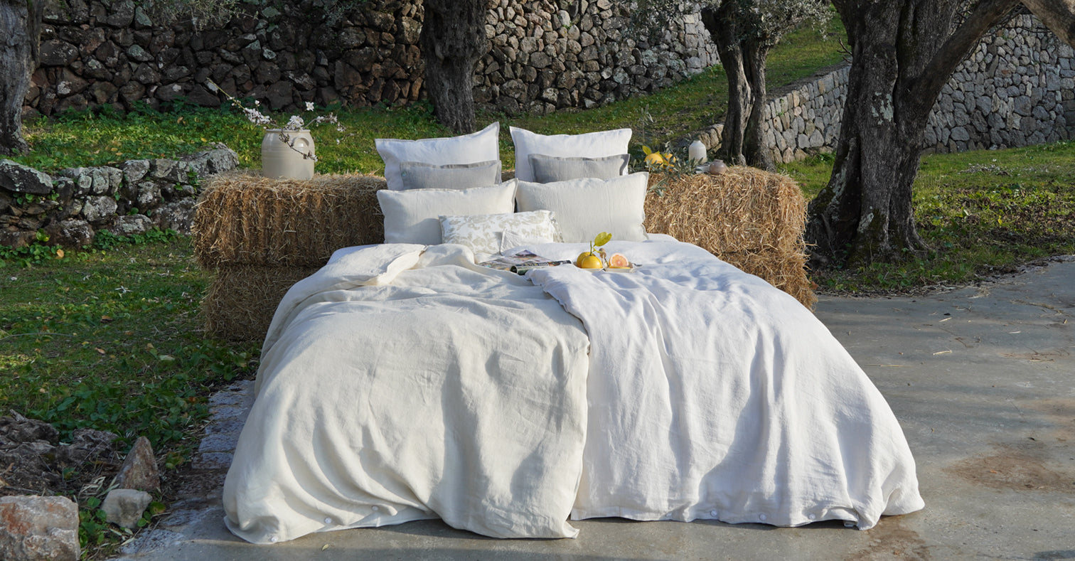 Duvet Covers & Pillows in Sand