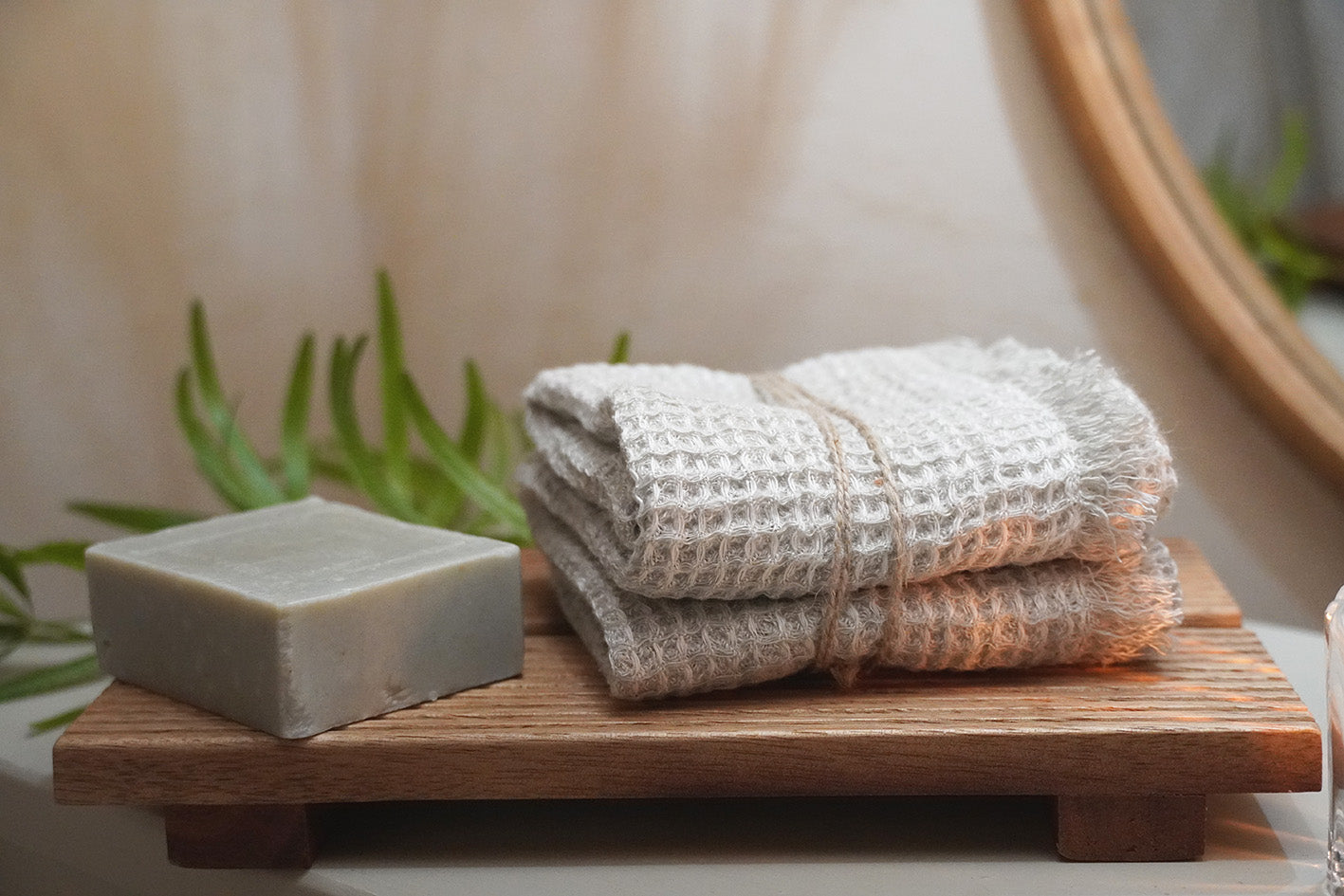 Linen Waffle Towels