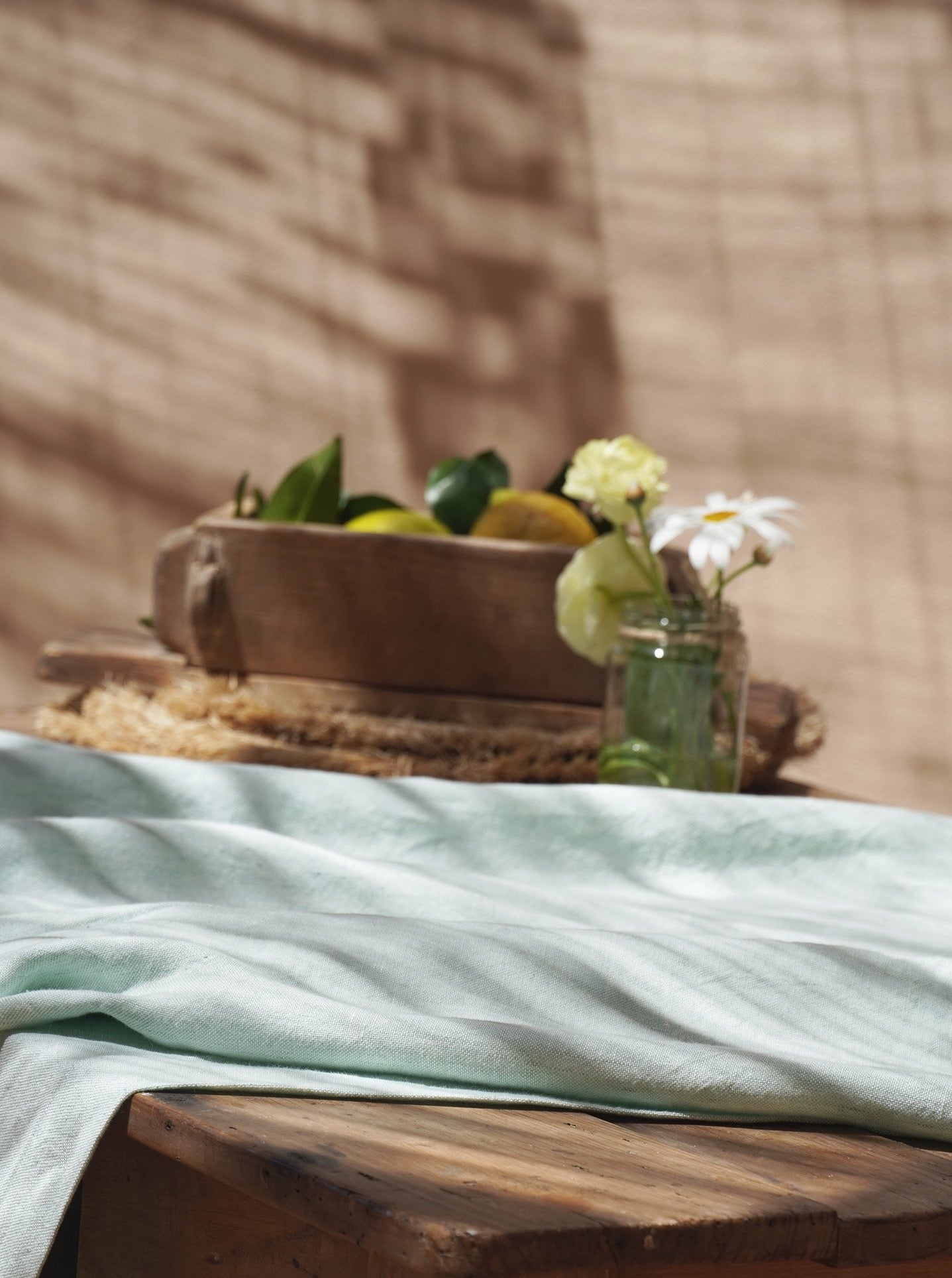 Linen Tablecloth mint Mallorca